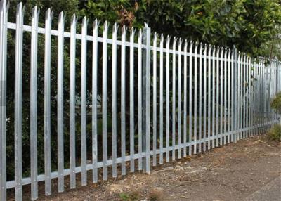 China 2500mm height galvanized type High Strength Security Steel Palisade Fencing safety protect for sale