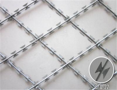 China Q235 Steel Sheet Welded Barbed Wire Fence 450MM-750MM Corrosion Proof for sale