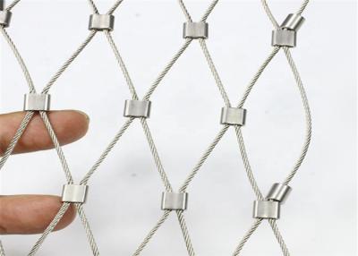 China Anti - Corrosive SS316 Wire Rope Mesh Fence / Wire Cable Mesh High Strength for sale
