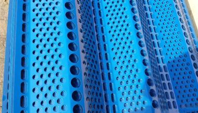 China Dust Control Windbreak Fence Panels Perforated Steel Plate Material for sale