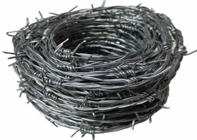 China High Tensile Stainless Steel Barbed Wire 14 Gauge For Prison Safety Fencing for sale
