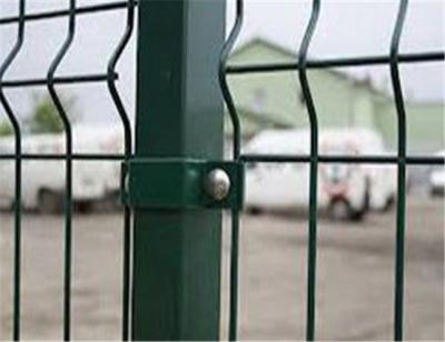 China 3 d Curved Green Plastic Coated Wire Fencing Panel With Full Complete Accessories for sale