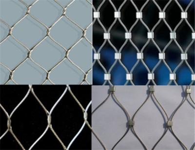China 7 * 7 Type Custom Ferrule Stainless Steel Cable Netting For Cable Zoo Mesh for sale