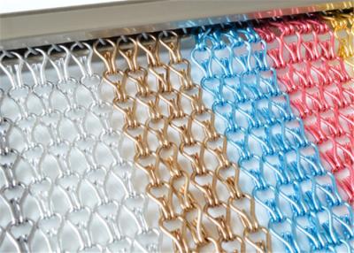 China 8mm Aperture Aluminum 2mm Thick Decorative Mesh Curtain for sale