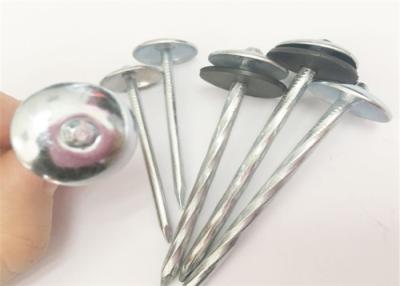 China Q235 WoodRoof Diamond Washers Hot Dipped Roofing Nails for sale