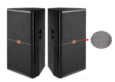 China Black Steel Speaker Grill 0.3mm Custom Perforated Metal Panels for sale