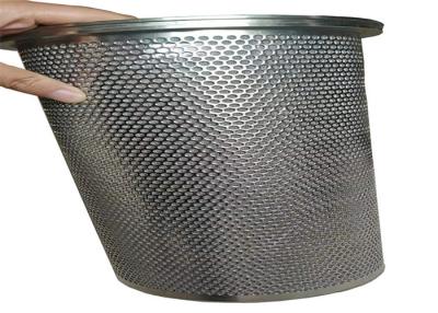 China 0.5m Filter Round Hole Perforated Metal Mesh Tubes for sale