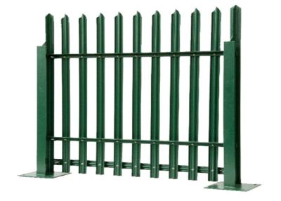 China Park Green Color Pvc Security Palisade Fence Pales , Wire Mesh Fence for sale