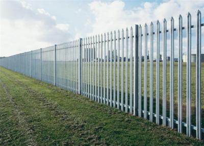 China Q235 Heavy Galvanised Steel Palisade Fencing Easily Assembled for sale