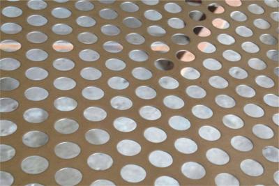 China Anti Rust Round Hole Galvanized Perforated Steel Panel For Decoration for sale