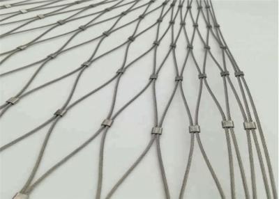 China Flexible 1.2mm Dia SS304 Wire Rope Mesh For Zoo Animal Enclosure for sale