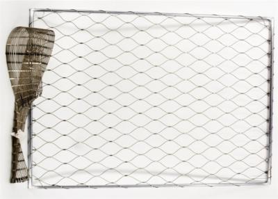 China Diamond 302 Stainless Steel Ferrule Rope Mesh Balcony Infill for sale