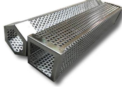 China SS316 Perforated Rectangular Steel Tube For Purify Liquids And Sieve Materials for sale