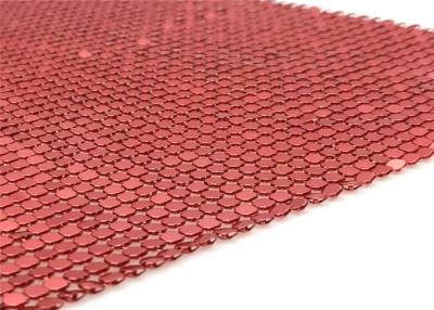 Chine Le rond rouge forment le fil décoratif Mesh Sequins Metal de 6mm à vendre