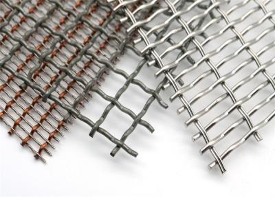 China 28mm Hole Size Crimped Wire Mesh Flat Surface Woven for sale