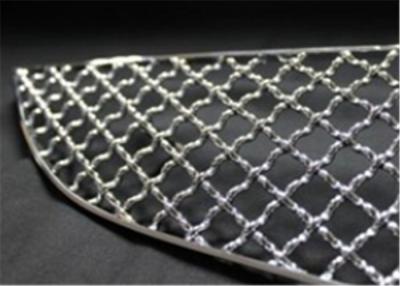 China 2.5mm Thick Plain Weave Stainless Steel Crimped Mesh For Car Grille for sale