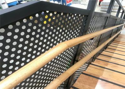 Cina recinto perforato di spruzzatura della lamina di metallo del nero di lunghezza di 2.5m in vendita