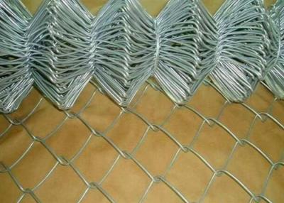 China 3mm Thickness Galvanized Steel Chain Link Fence 6 Foot For Workshop Isolation for sale