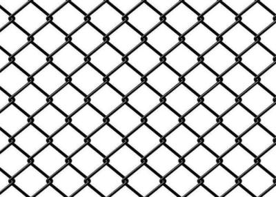 China 6ft Black Vinyl ODM Coated Chain Link Fence For Animal Enclosure for sale