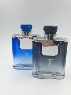 China 100ml Luxury Glass Perfume Bottle For Men Hot Stamping for sale