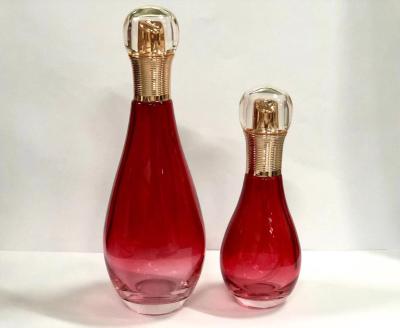 China Bowl Shaped Glass Cosmetic Bottles Pump Bottles Lotion Bottles OEM for sale