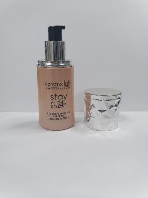China 40ml Makeup Foundation Bottle Pump Bottle With Silver Pump Cosmetic Packaging OEM for sale
