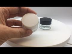 Cosmetic Glass Cream Jar 5g Silkscreen Printing For Eyes Cream