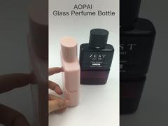 luxury glass perfume bottle