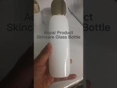 2023 new design elegant shape glass cosmetic packaging