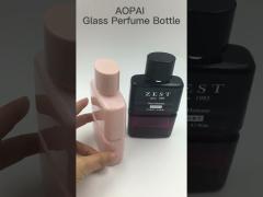 2023 Customized 110ml Rectangle Luxury Glass Perfume Bottle Atomizer Sealing OEM ODM With round Cap