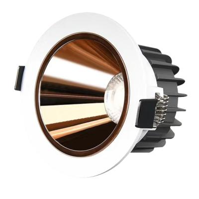 China AMS 20W 25W Gold LED Anti Glare Recessed Downlights CE TUV Antirust for sale