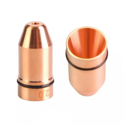 China Dia 10.5mm Bullet Laser Cutting Nozzle Single Layer Raytools Nozzle for sale