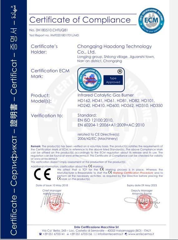 CE - Chongqing Haodong Technology Co., Ltd.