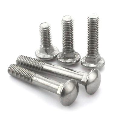 China Hot sale 2022 stainless steel DIN603 carriage bolt with single stainless steel ss304 316 for sale