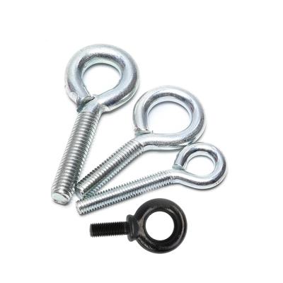 China Steel Quick Lifting Eye Bolt M6 M12 M20 Din580 Galvanized Black / White Carbon Steel Grade 4.8 8.8 for sale