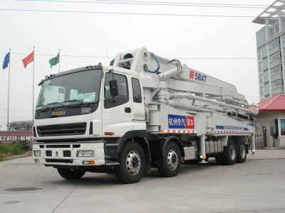 Chine La représentation stable 8x4 47 mètre la sécurité mobile de camions de pompe concrète à vendre