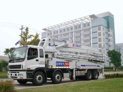 China 47m Isuzu Concrete Pump Truck Mounted 8x4 / Concrete Placing Equipment for sale