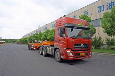 China Two Axles Steel Container Trailer Chassis / 20 , 30 , 40 Foot Gooseneck Trailers for sale