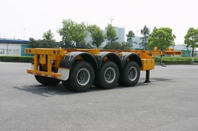 China ISO Skeletal or Flatbed type Tank Container Trailer Chassis 40ft / Semi-Trailer for sale