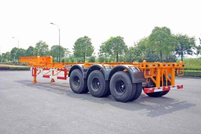 China Steel Tank Container Trailer Chassis / 40 ft Gooseneck Trailer 3 Axles for sale