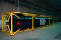 Κίνα Υγρή 40Ft ISO πίσσα αποθήκευσης εμπορευματοκιβωτίων δεξαμενών χάλυβα άνθρακα Q345D προς πώληση