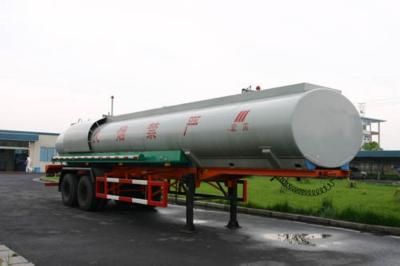 Chine Remorque en acier 33,5 CBM de réservoir de stockage de pétrole à vendre