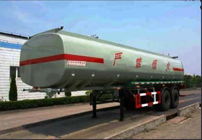 中国 30000L 2 車軸鋼鉄化学液体のタンクローリーの輸送のガス/ディーゼル 販売のため