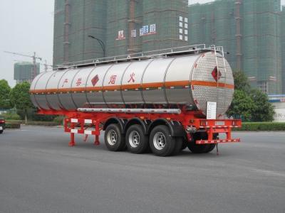 China Semi-Reboque líquido do caminhão de tanque para o diesel do transporte 3 eixos 38000L à venda