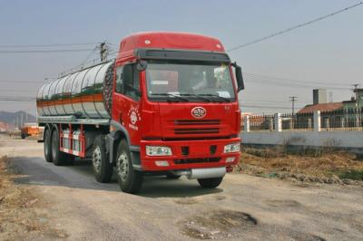 China 8x4 24700L FAW Liquid Tank Truck / Diesel Fuel Delivery Trucks 25m3 for sale