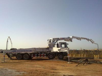China 8x4 Concrete Pump Trucks 47m Isuzu Rz-Shaped Boom Truck 287kW for sale