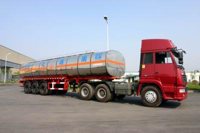 中国 石油 40.8cbm 3 の車軸のための半 40800L 燃料の原油のタンカーのトレーラー 販売のため