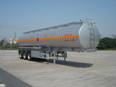 Chine 46000L remorque de réservoir de carburant diesel d'axes de l'alliage d'aluminium 3, remorque légère d'essence à vendre