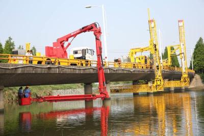 China tipo seguridad fácil de fácil acceso del cubo del 18m de la operación del camión de la inspección del puente en venta