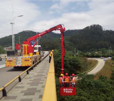 중국 Dongfeng 포좌 국가 V 18m 물통 교량 검사 장비 판매용